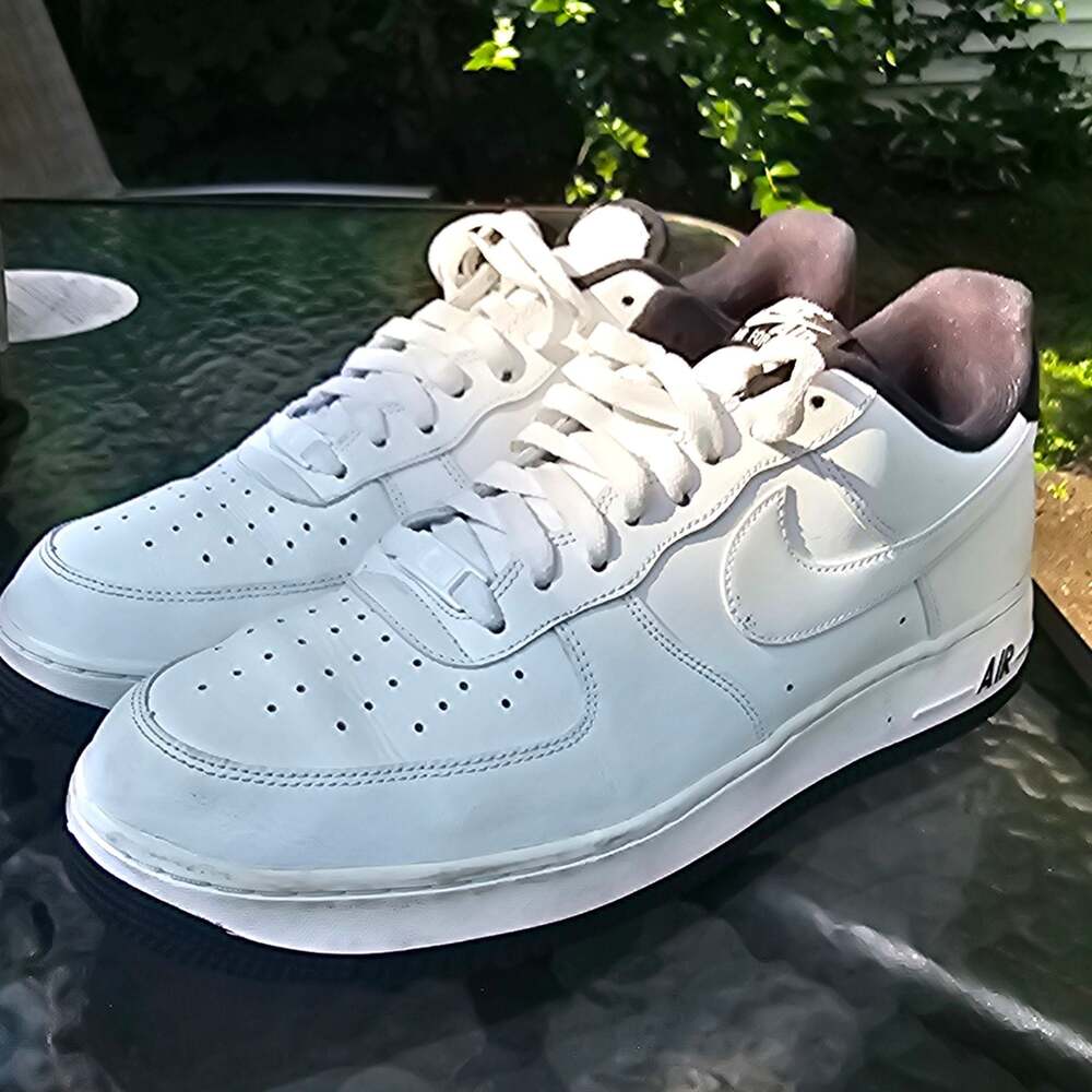 Nike Air Force 1 '07 White Black Sneakers Men's Size 12